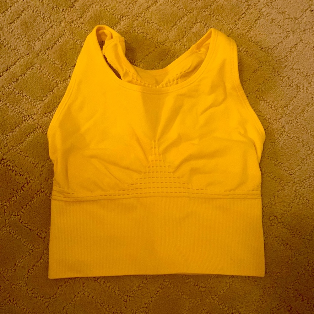 Sweaty Betty Women’s Stamina Sports Bra Size Small Color Yellow